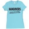 hangovers you kicked ass bro funny cool party booze alcohol geek shirt Ladies Fitted T-Shirt