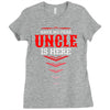 Have No Fear Uncle Is Here Ladies Fitted T-Shirt