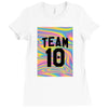 Holographic Team 10 Ladies Fitted T-Shirt