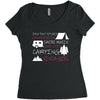 camping kinda girl Women's Triblend Scoop T-shirt