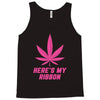 Support Breast Cancer Awareness With A Pink Cannabis Leaf Tank Top