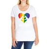 Love is Love Heart Ladies Curvy T-Shirt