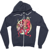krampus (blood red) Zipper Hoodie