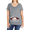 September Peeking Out Baby Boy Ladies Curvy T-Shirt