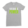 veggie power! Ladies Fitted T-Shirt