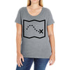 trail marks Ladies Curvy T-Shirt