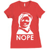 nope Ladies Fitted T-Shirt