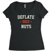 deflate deez nuts Women's Triblend Scoop T-shirt