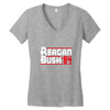 reagan bush '84 Women's V-Neck T-Shirt