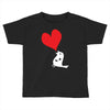 bird love heart animal graph note music party pop art gift Toddler T-shirt