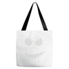evil scary pumpkin face Tote Bags