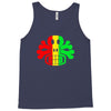 rasta skull and crossbones reggae dub club rave Tank Top