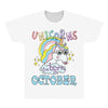 unicorns are born in october cute unicorn All Over Men's T-shirt