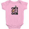 cats cats cats Baby Bodysuit