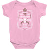 Aged 70 Years Vintage Dude Baby Onesie