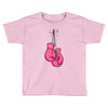 boxing gloves breast cancer Toddler T-shirt