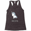 stabby the unicorn Racerback Tank