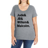 Jude JB Willem Malcolm Ladies Curvy T-Shirt