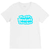 world's bestest teacher [converted] V-Neck Tee