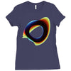 orbital wonky style Ladies Fitted T-Shirt