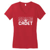 space cadet space ship Women's V-Neck T-Shirt