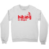 biking is dope Crewneck Sweatshirt