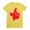 gun 'em down Ladies Fitted T-Shirt