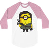minion jaune 3/4 Sleeve Shirt