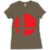 smash bros tribute unisex vinyl Ladies Fitted T-Shirt