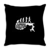 climbing evolution Throw Pillow