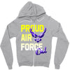 proud air force dad Zipper Hoodie