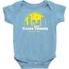 visit tilted towers fortnite Baby Bodysuit