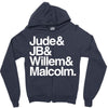 a litle life book white logo Zipper Hoodie