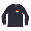LGBT Pocket Rainbow Colors Long Sleeve Shirts