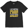 black without apology V-Neck Tee