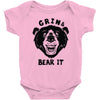 grin and bear it Baby Onesie