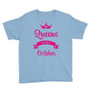 queens are born in october Youth Tee