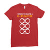 men's i used to have a 6 pack funny beer gut Ladies Fitted T-Shirt