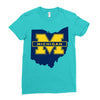 ohio for michigan Ladies Fitted T-Shirt