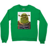 shrek mug shot funny Crewneck Sweatshirt