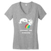unicorns are overrated Women's V-Neck T-Shirt