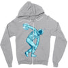 astronaut discus throwing Zipper Hoodie