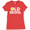 old skool Ladies Fitted T-Shirt