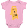 the floor is lava Baby Onesie