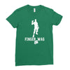 finger wag batle royal gaming Ladies Fitted T-Shirt