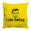 i like turtles t shirt s m l xl 2xl 3xl funny zombie kid humor geeky n Throw Pillow