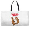 wiener wars dachshund dogs Weekender Totes
