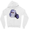 mega flipped off Zipper Hoodie