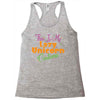 this is my lazy unicorn costume Racerback Tank