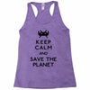 save the planet Racerback Tank